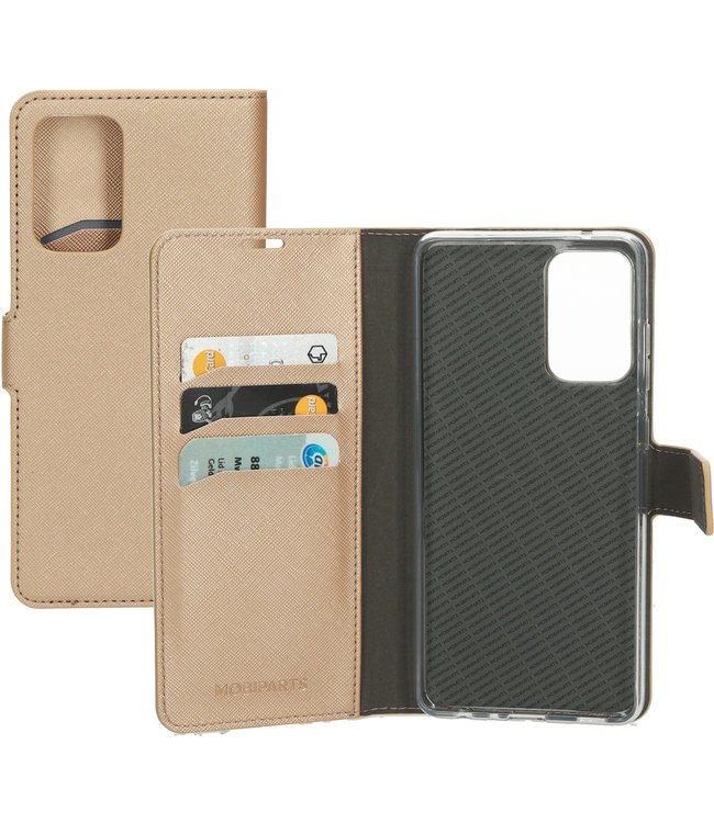 Mobiparts Mobiparts Saffiano Wallet Case Samsung Galaxy A72 (2021) Copper