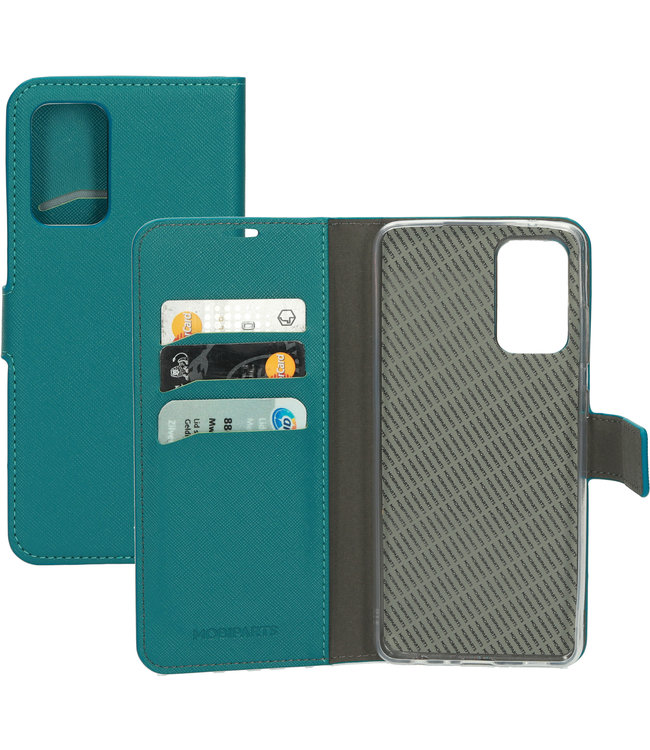 Mobiparts Mobiparts Saffiano Wallet Case Samsung Galaxy A72 (2021) Turquoise