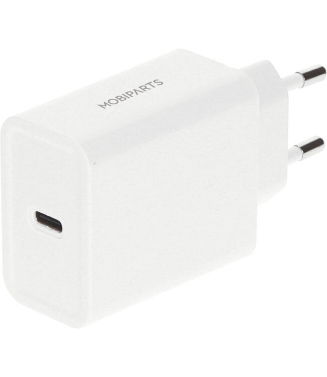 Mobiparts Wall Charger USB-C 30w White (with PD)