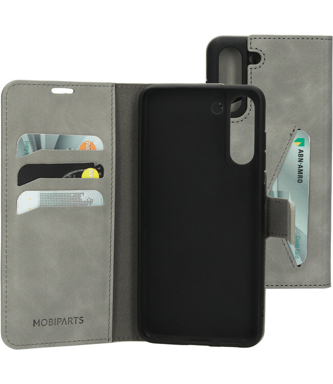 Mobiparts Classic Wallet Case Samsung Galaxy S21 FE (2022) Granite Grey
