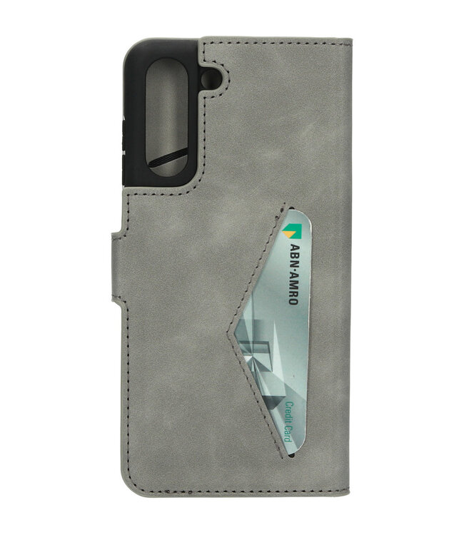 Mobiparts Classic Wallet Case Samsung Galaxy S21 FE (2022) Granite Grey