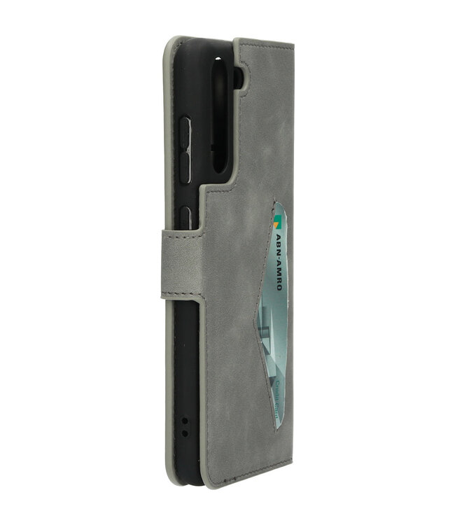 Mobiparts Classic Wallet Case Samsung Galaxy S21 FE (2022) Granite Grey