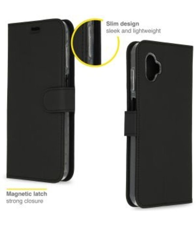 Wallet Softcase Bookcase voor de  Xcover 6 Pro - Zwart
