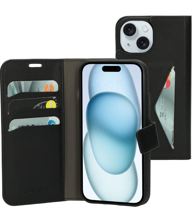 Mobiparts Classic Wallet Case Apple iPhone 15 Black