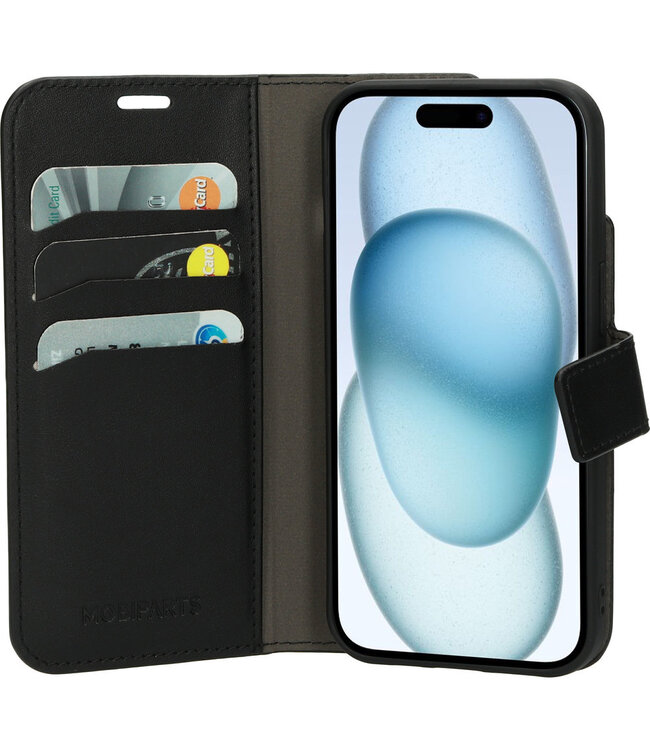 Mobiparts Classic Wallet Case Apple iPhone 15 Black