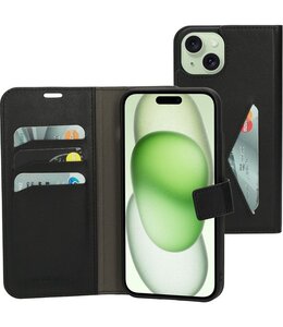 Mobiparts Classic Wallet Case Apple iPhone 15 Plus Black