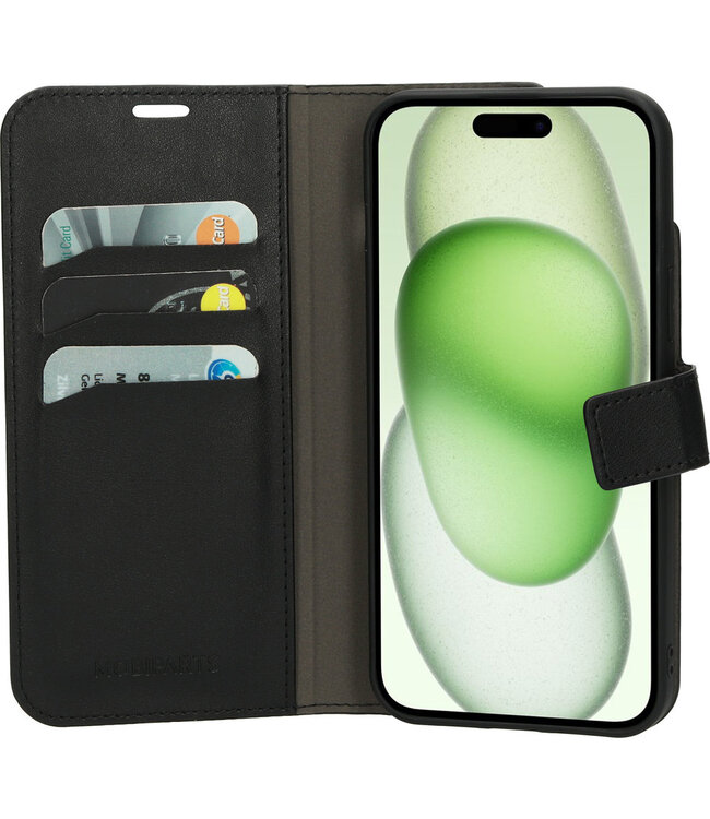 Mobiparts Classic Wallet Case Apple iPhone 15 Plus Black