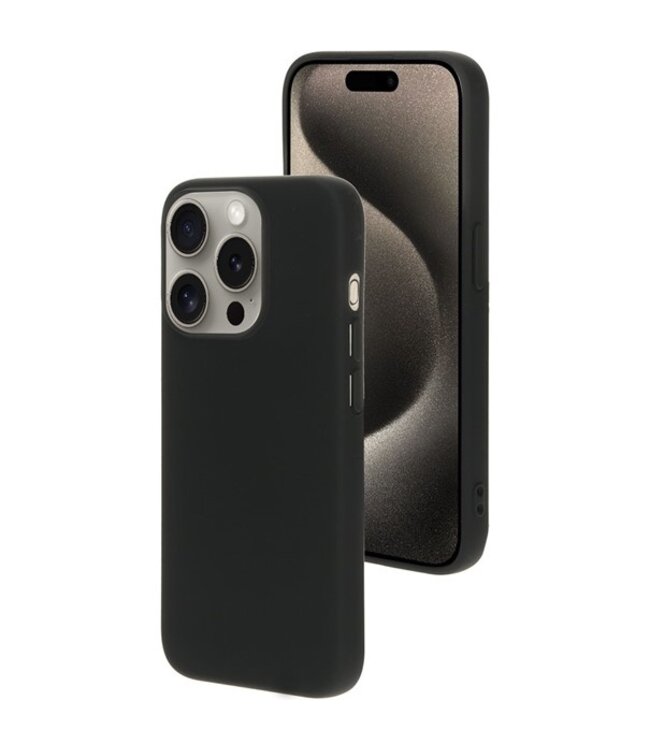 Mobiparts Silicone Cover Apple iPhone 15 Pro Max Black