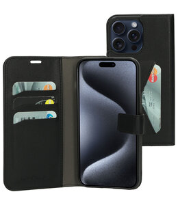 Mobiparts Classic Wallet Case Apple iPhone 15 Pro Max Black