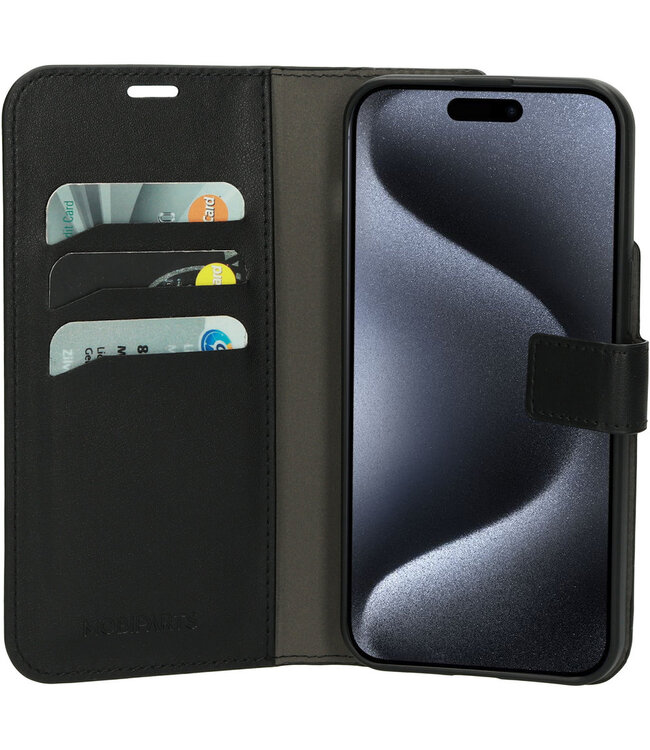 Mobiparts Classic Wallet Case Apple iPhone 15 Pro Max Black