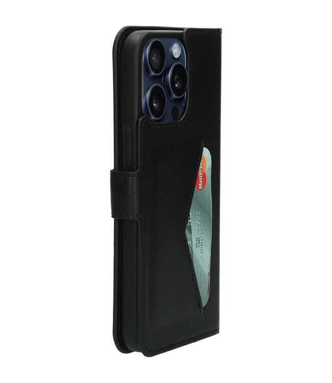 Mobiparts Classic Wallet Case Apple iPhone 15 Pro Max Black