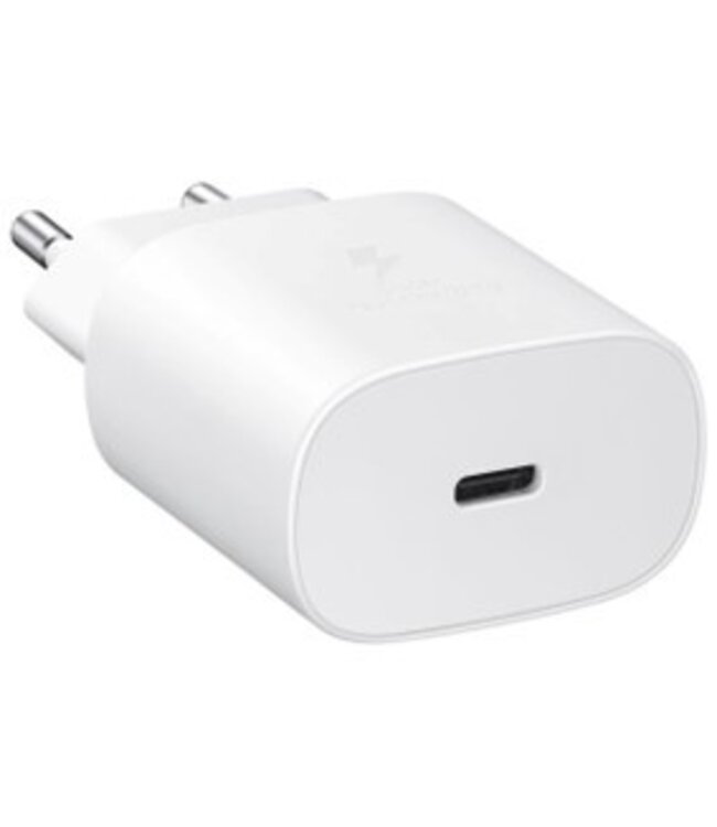 Samsung Fast Charging Adapter USB-C Oplader - 25 Watt - Wit