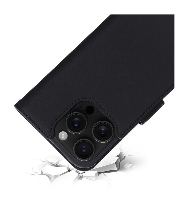 Mobiparts Leather Wallet Case Apple iPhone 17 Black (MagSafe Compatible)