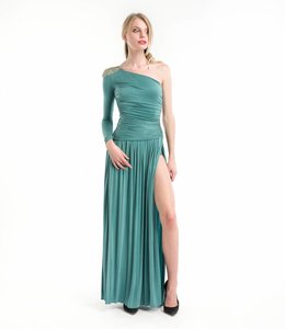 ELISABETTA FRANCHI %One-Shoulder Dress