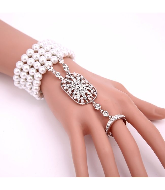 HAND MADE Simulated Pearl Bracelet