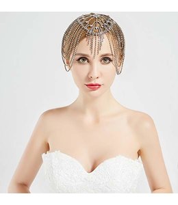 HAND MADE %Bridal Headpiece of Crystal