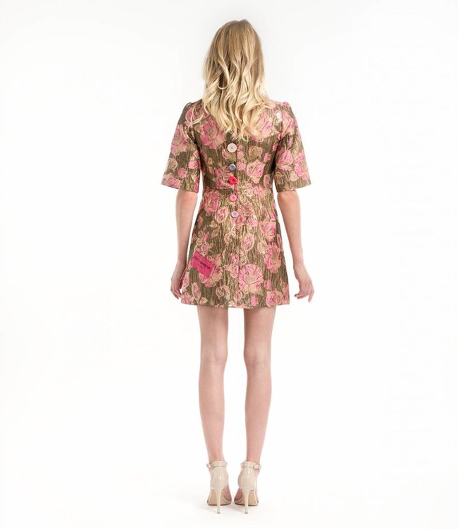 DOLCE & GABBANA Minikleid mit floralem Jacquardmuster