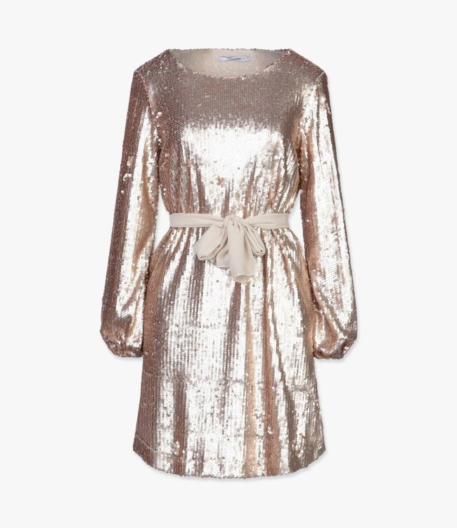 LANA CAPRINA Sequins Dress with waistband