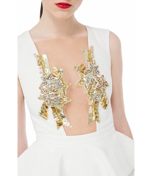 ELISABETTA FRANCHI White Evening Dress