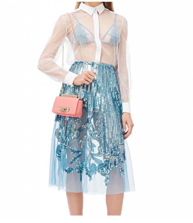 ELISABETTA FRANCHI Umhängetasche In Pfirsich