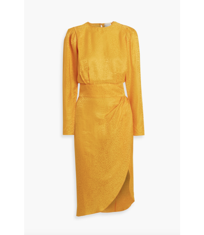 Asymmetrisches Kleid aus Satin-Jacquard