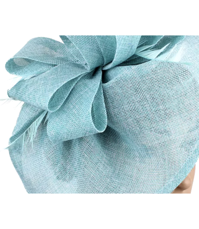FASHION EMERGENCY Feather Fascinator - Blue