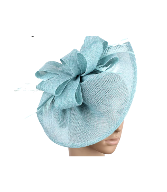 FASHION EMERGENCY Feather Fascinator - Blue