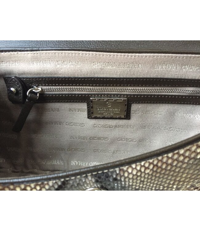 Armani Python Clutch