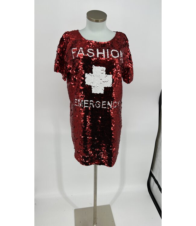 % House of Muamua SEQUIN MAXI TEE DRESS