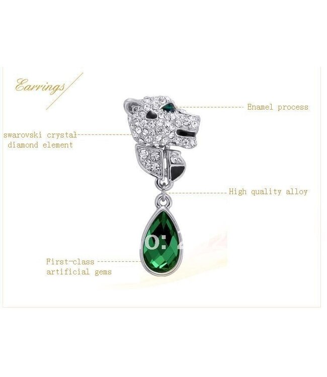 Grüne Statement Ohrringe