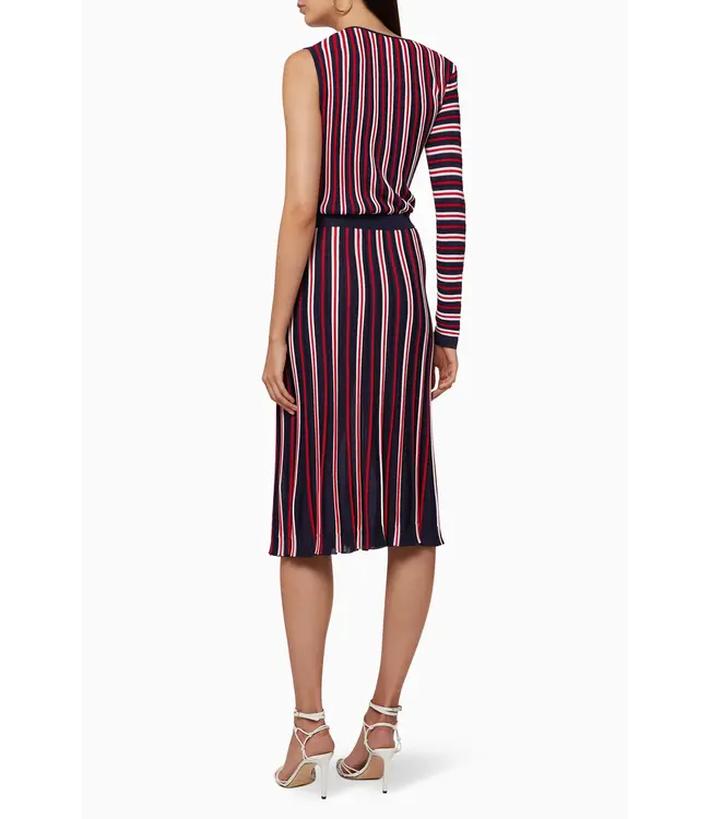 ELISABETTA FRANCHI Knit fabric dress with belt