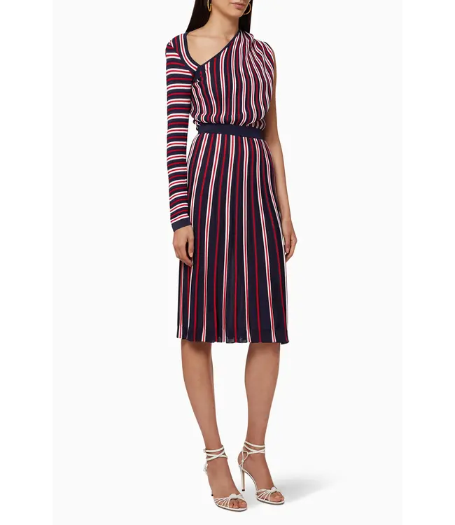 ELISABETTA FRANCHI Knit fabric dress with belt
