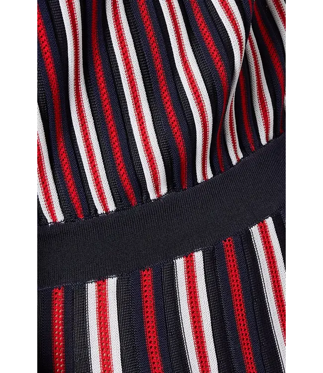 ELISABETTA FRANCHI Knit fabric dress with belt