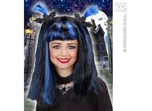Carnival-accessories: Children's wig Halloween with spiders