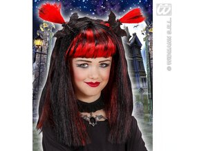 Carnival-accessories: Children's wig Halloween with spiders