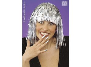 Carnival-accessories: Disco-wig in gold or silver (lurex)