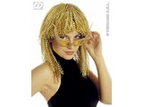 Carnival-accessories: Disco-wig in gold or silver ( crushed lurex)