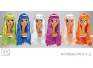 Carnival-accessories: Mode-wig neon in 6 Different colors