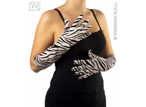 Carnival-accessories: Gloves vinyl, safari 56cm