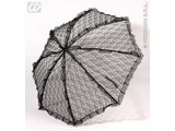 Carnival-accessories: lace umbrella, black