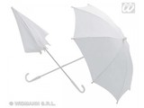 Carnival-accessories: umbrella white, 60cm average