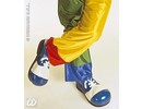 Carnival-supplies: Pair latex maxi clown Shoes adult vynil