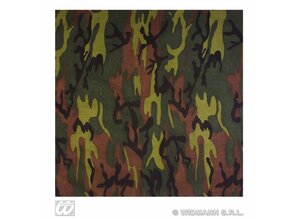 Carnival-supplies: Bandana / Handkerchief camouflage 55x55 cm