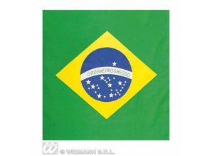 Carnival-supplies: Bandana / Handkerchief Brazil 55x55 cm