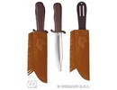 Carnival-accessory: Indian knive with suede sheath