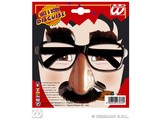 Carnival-accessories:Glasses with Nose, mustache and Eye-brows