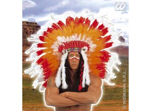 Carnival-accessory: Professional Indian headdress "crazy horse"