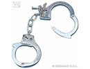 Carnival-accessory: Handcuffs metalic, with key