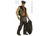 Carnival-accessories:black chaps, (leatherlook)