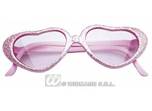 Party-articles: Glasses, glitterheart Glamourgirl
